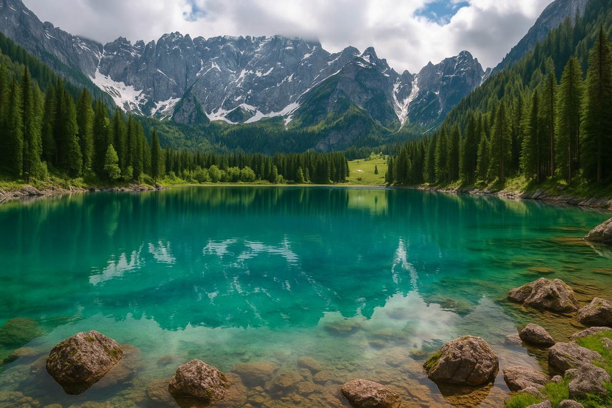Lago che sembra un dipinto